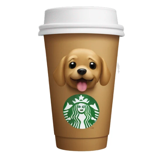 Starbucks cup that says "Boss Dog" sticker