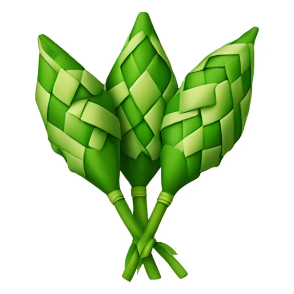 Ketupat dengan warna merah dan hurf T di dalam nya sticker