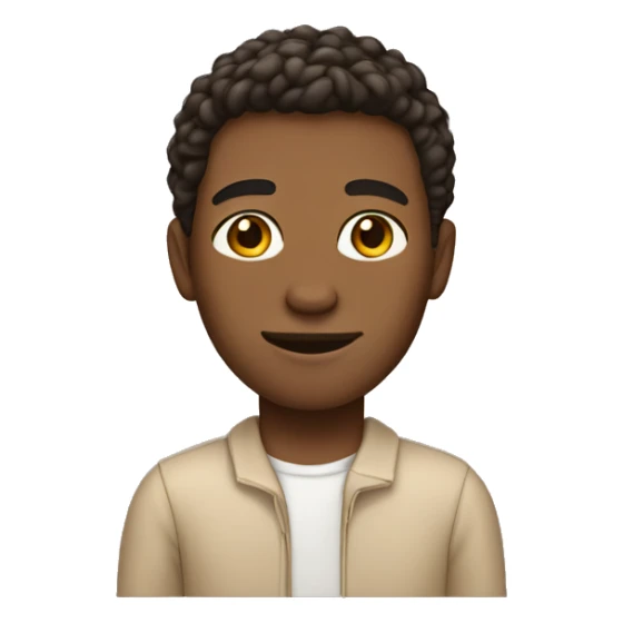 flesh-colored skin male high school student sticker