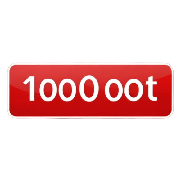 write 10,000 ft. in white writing on a red sign sticker