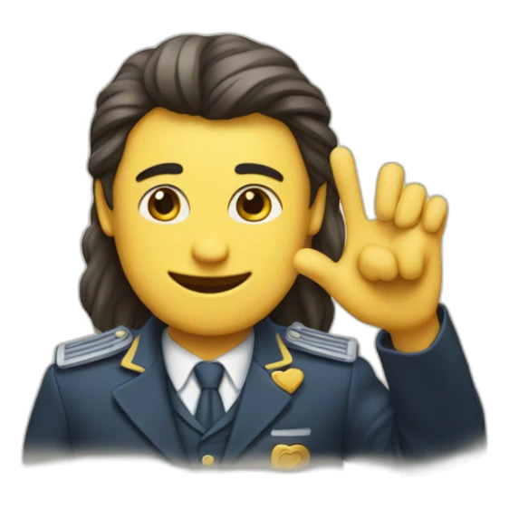 Coeur avec un doigts d'honneur sticker