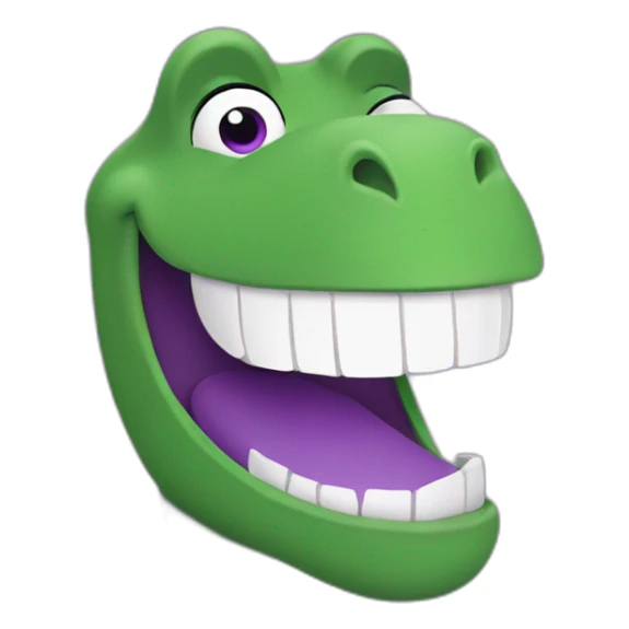 tv barney the dinosaur purple smiling sticker