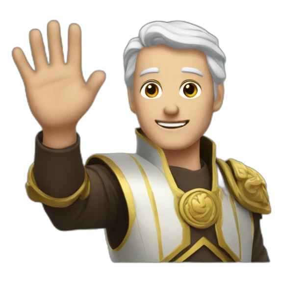 anton of talos trading waving with his hand sticker