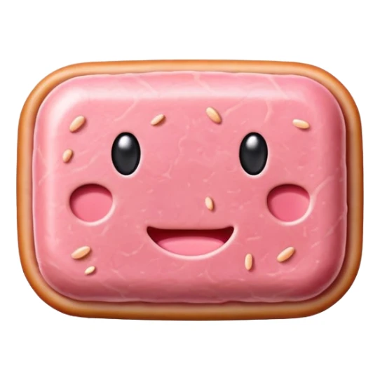 kawaii 👽 EMOJI made of SPAM MEAT sticker