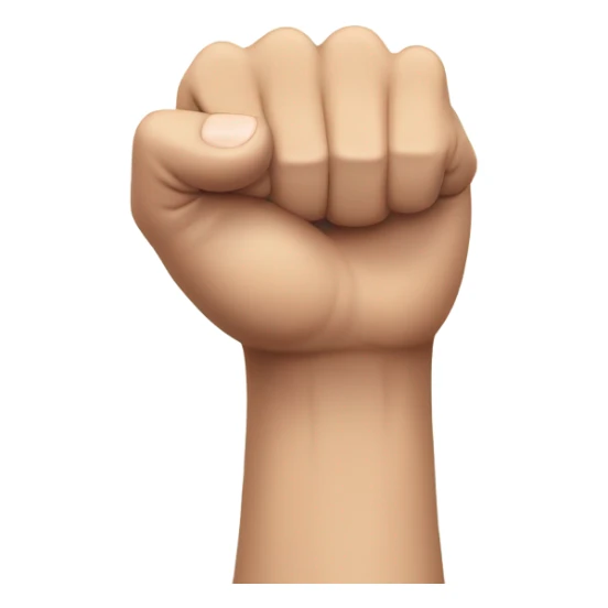 a fist facing up with index and pinky fingers facing up sticker