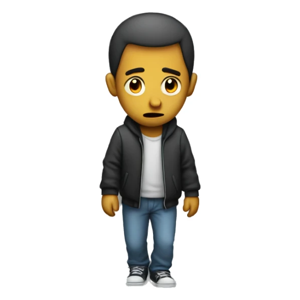 Sad man live super sad walking away but he’s looking back sticker