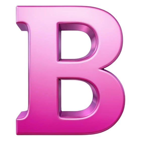 mix color pinks 3d letter p sticker
