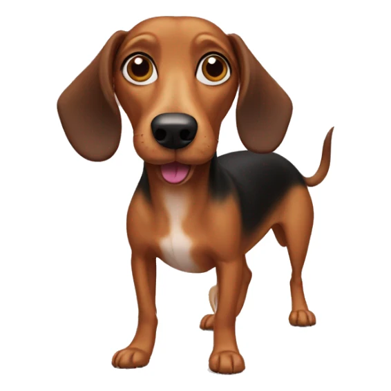 weenie dog sticker