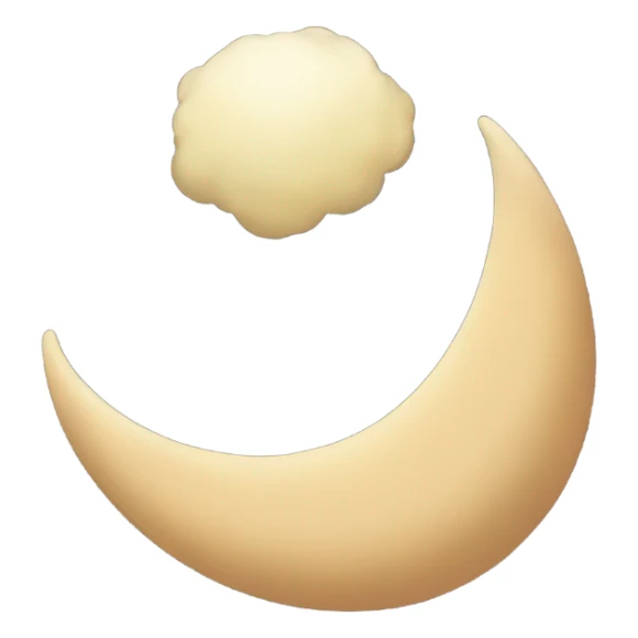 crescent growing sticker