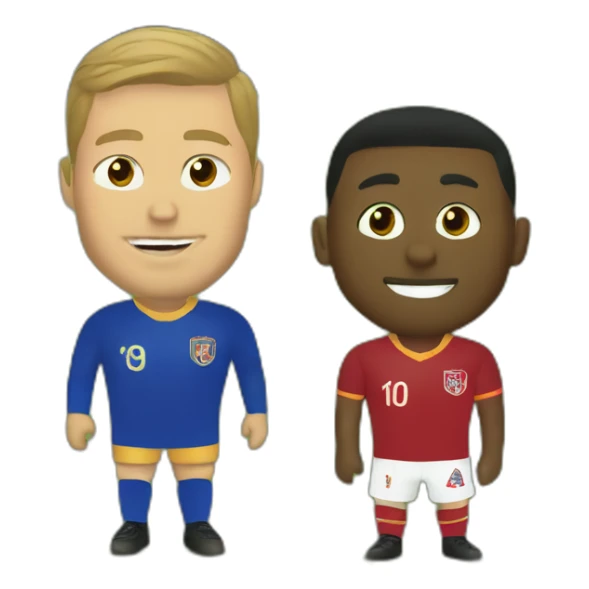 Roy Kent and Jamie Tartt on the pitch  sticker