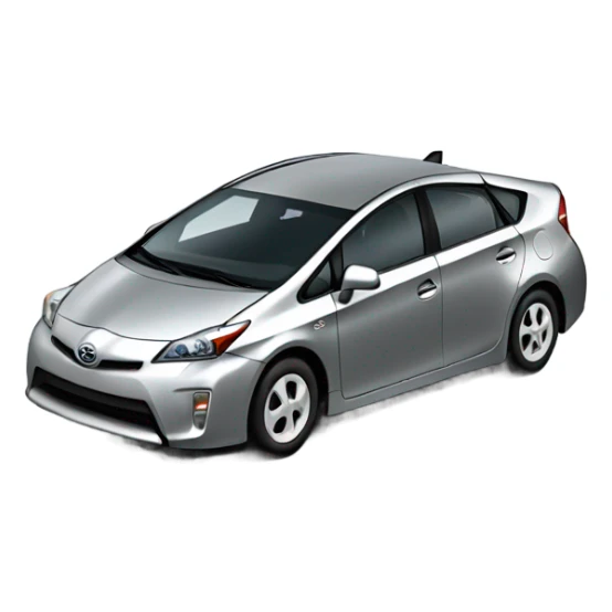 Silver Toyota Prius sticker