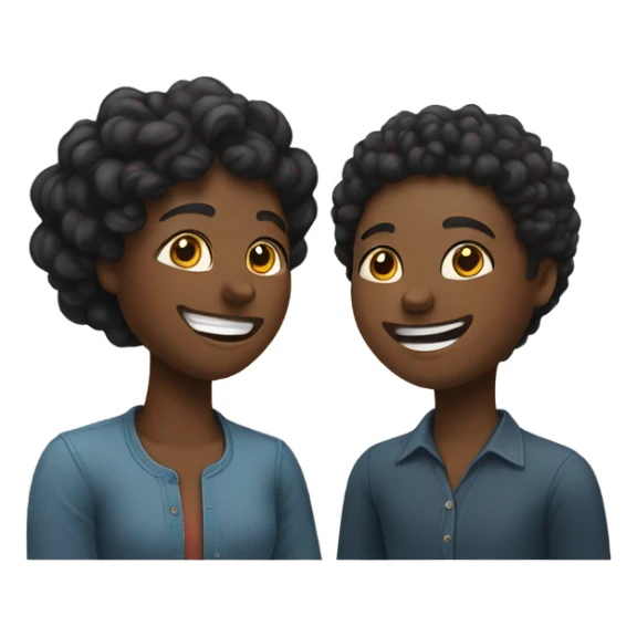 A black man and woman holding hands in love sticker