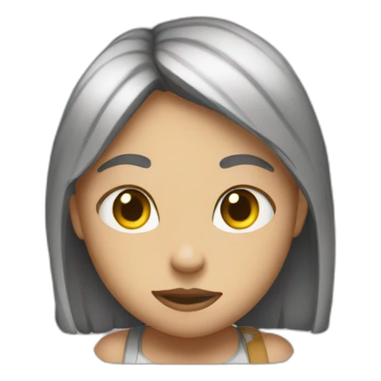 girl with a text that says Gaspo I hate you sticker