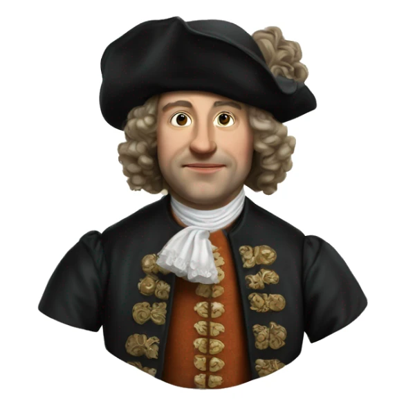 photorealistic england gentelman XVII century sticker