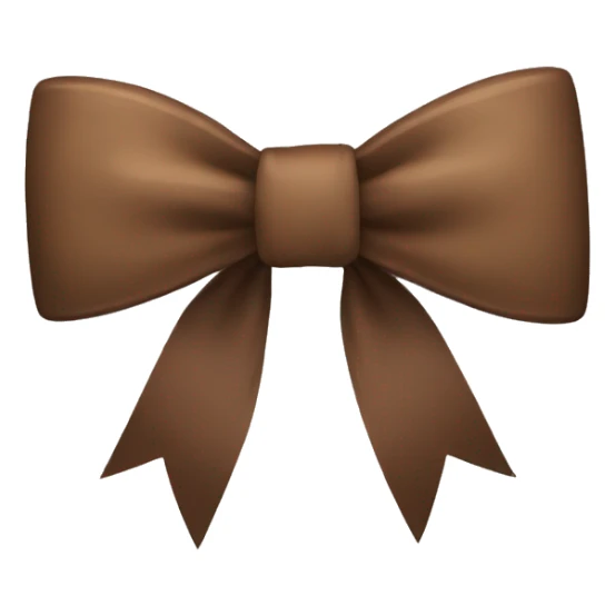 Brown bow sticker
