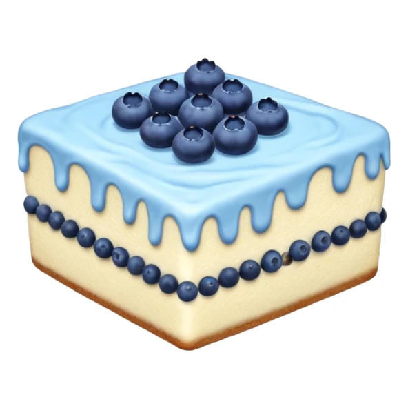 one piece with blue cream on top and blueberries sticker
