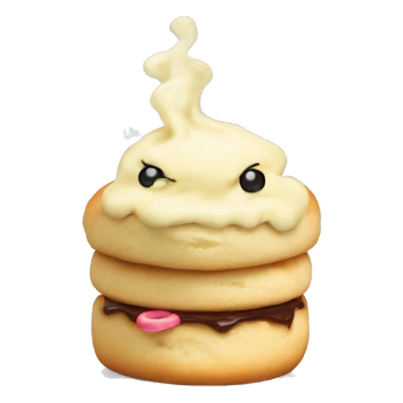 Butter scone bun holding vape sticker