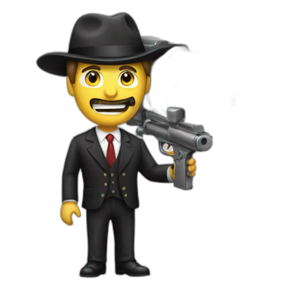 Business man shot out of a cannon sticker