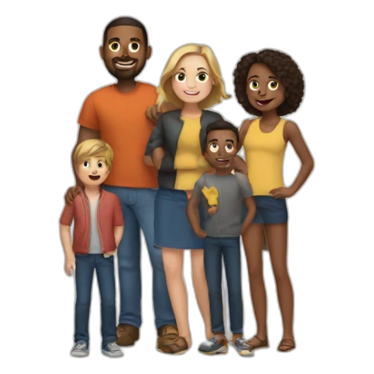 Andrew Tate and his family  sticker