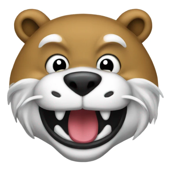 U of a wilber mascot  sticker