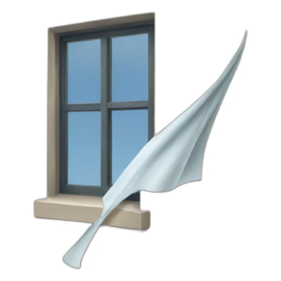 wind coming from a window sticker