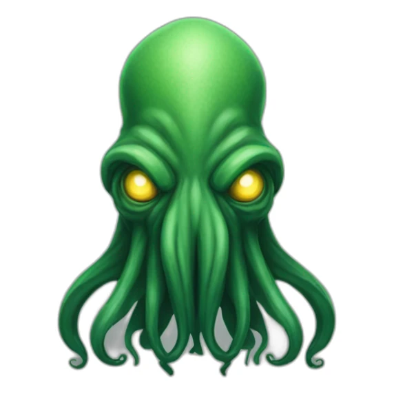 Cthulhu, the evil god of the Cthulhu Mythos sticker
