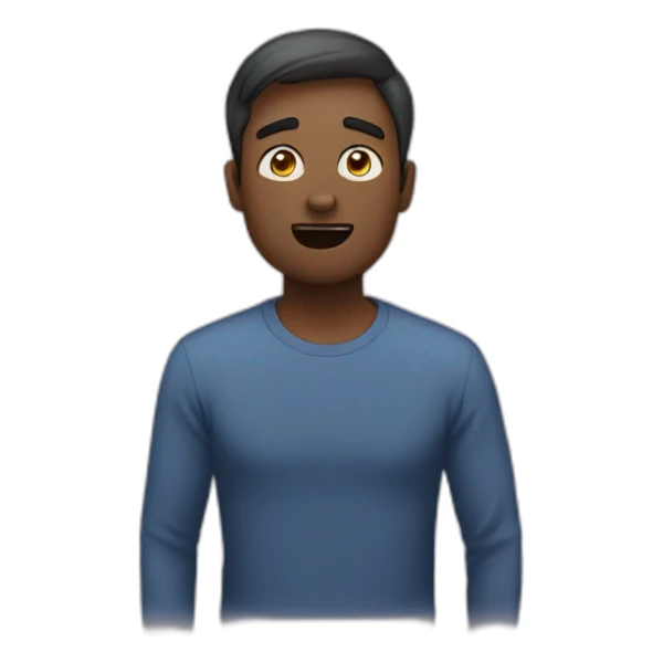 Man saying what can I do? In anxiety sticker