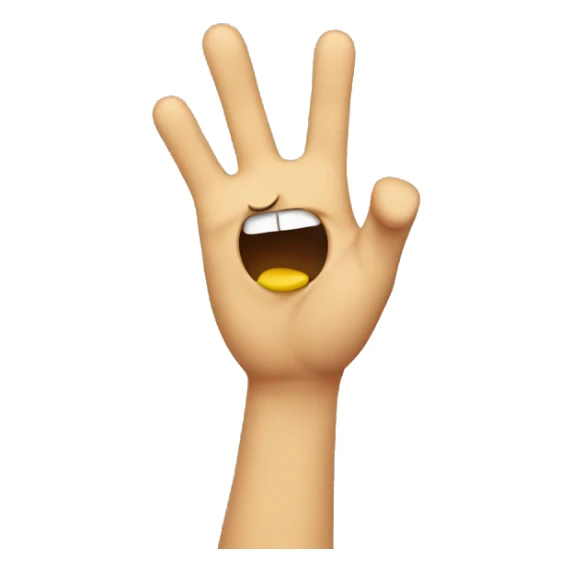 Crying emoji throwing their hands up in the air sticker