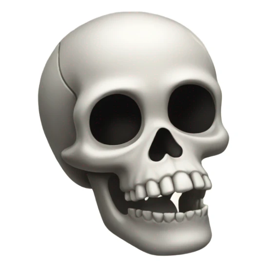 Skull with black feet  sticker