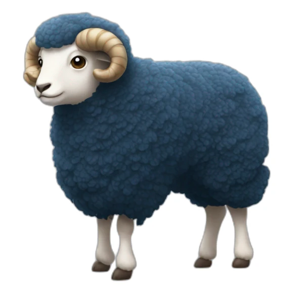 Mouton entrain de voler avec des ailes sticker