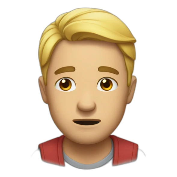 A man cries for his wife sticker