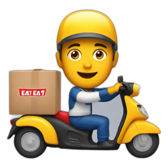 just eat food delivery driver sticker