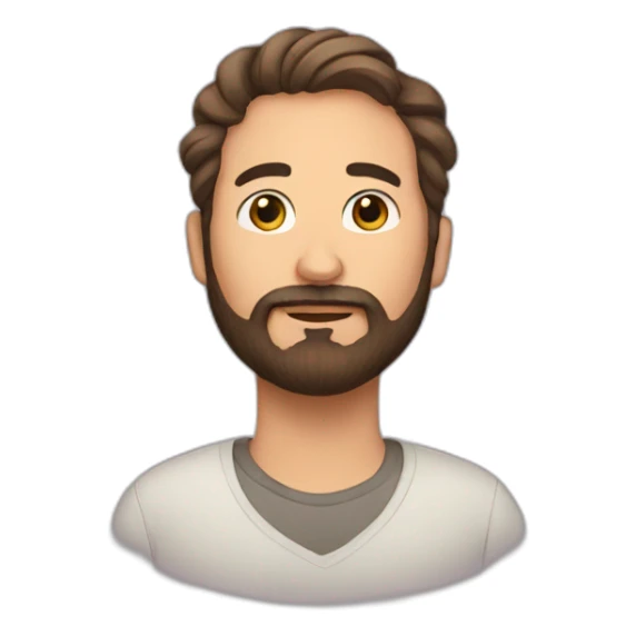 Pregnant man beard sticker