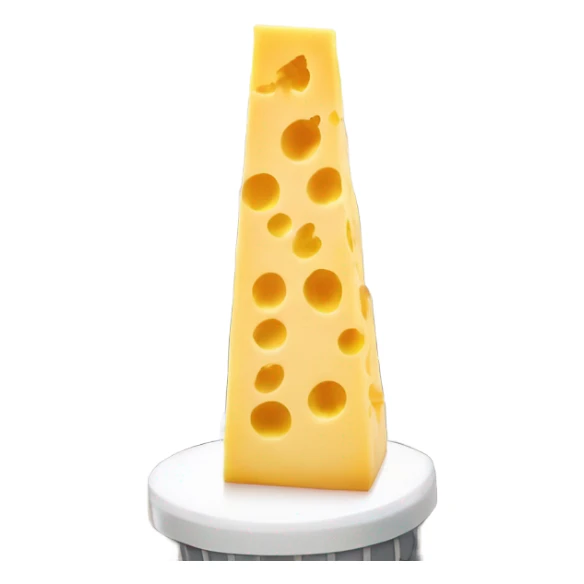 Cheese on top of the Empire State Building  sticker