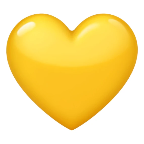 Baby yellow heart sticker