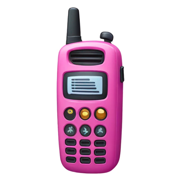 pink walkie talkie sticker