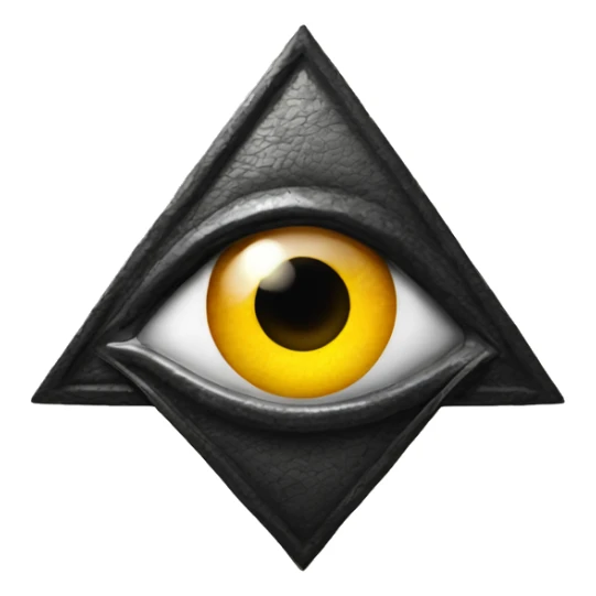 eye in a triangle, spiritual symbol sticker
