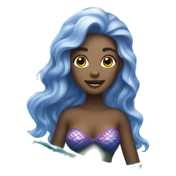 a mermaid in the sea sticker