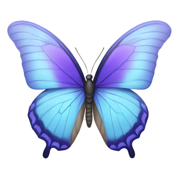 Purple and baby blue Butterfly sticker