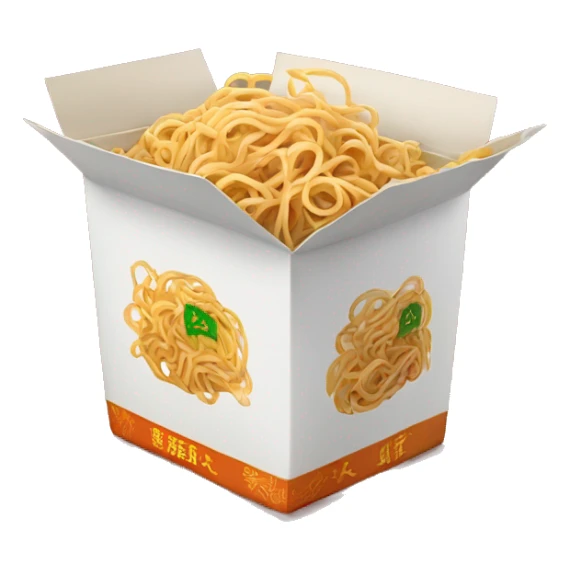 a box of Chinese noodles sticker