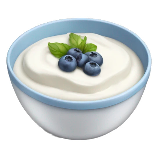 Bowl of yogurt  sticker