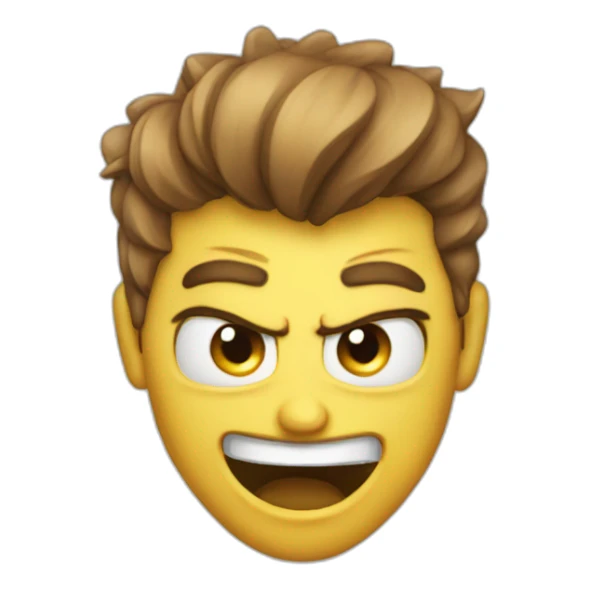 angry happy heart eyes sticker