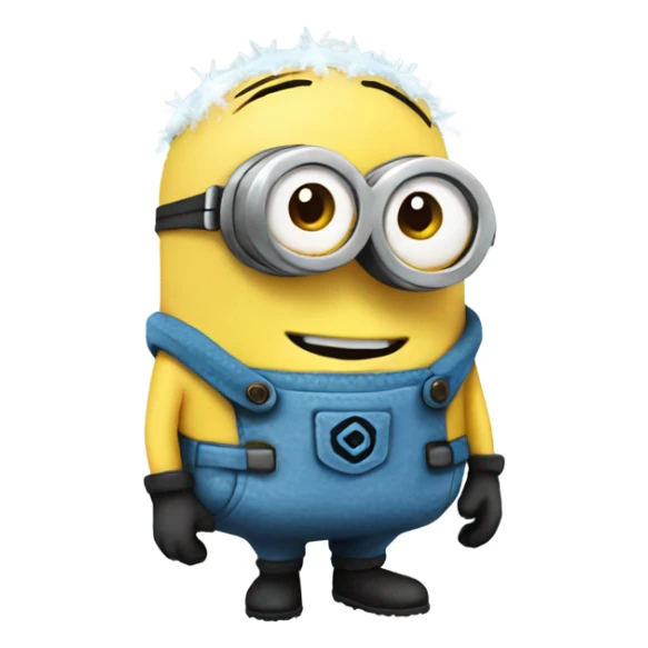 freezing minion sticker