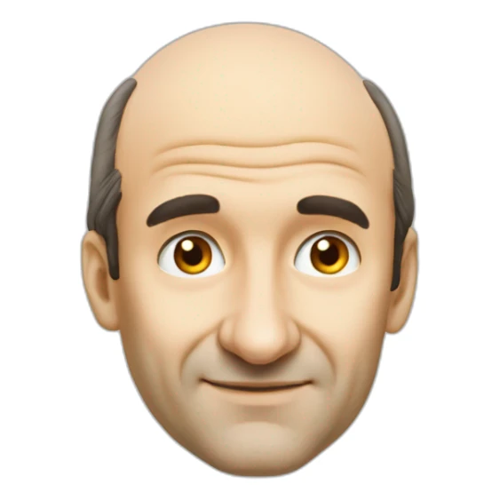 Xavier Niel Free face big nose balding sticker