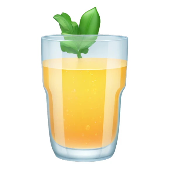 water glass mix with juice icon sticker