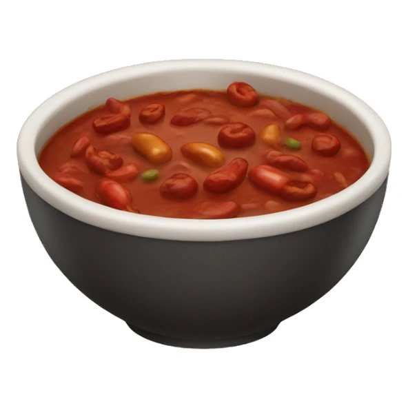 Bowl of chili sticker