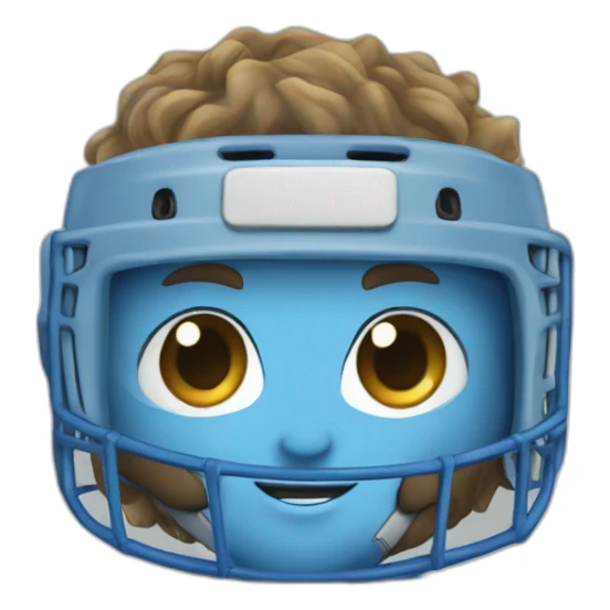 boy hockey player blue eyes beard sticker