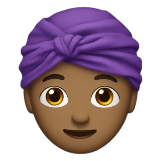 Purple bandanna sticker