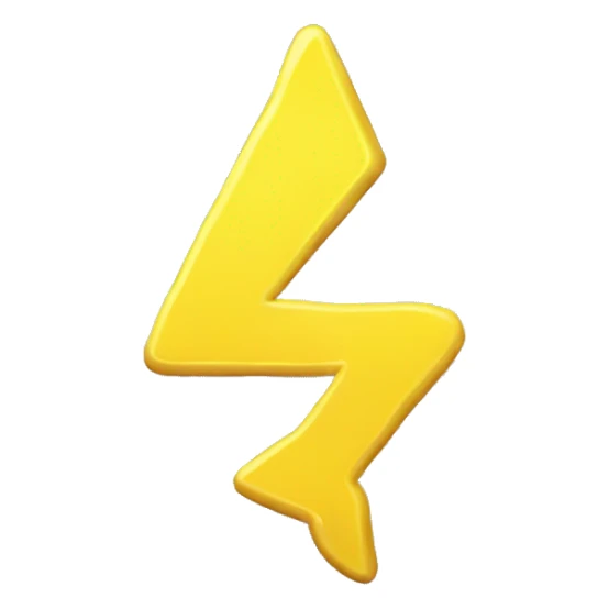 yellow coin with electric symbol, simple, not complicate, cute atmosphere sticker