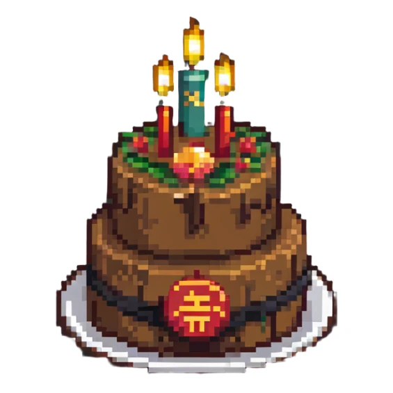 dangao Chinese birthday cake sticker